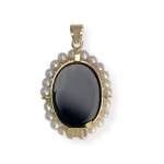 Pendentif d'occasion or 750 jaune perle de culture camee - vue 2
