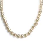 Collier d'occasion or 750 jaune perle de culture d'Akoya - vue 1