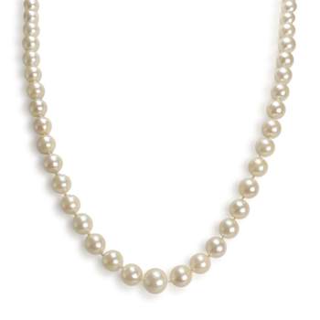 Tweedehands ketting van 750 geelgoud met Akoya-kweekparels