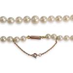 Collier d'occasion or 750 jaune perle de culture d'Akoya - vue 3