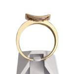 Bague d'occasion or 750 2 tons diamant rubis - vue 3