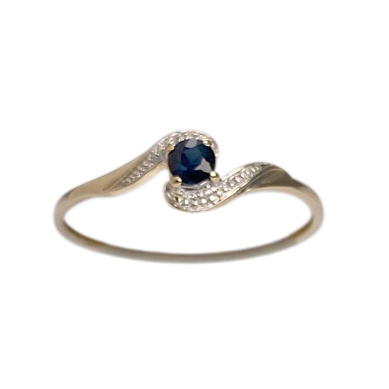 Bague d'occasion or 750 2 tons saphir - vue 1
