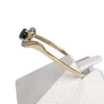 Bague d'occasion or 750 2 tons saphir - vue 2