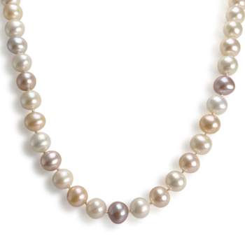 Second-hand necklace 750 yellow gold cultured pearl