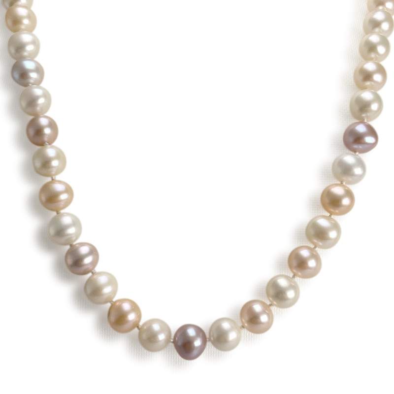 Collier d'occasion or 750 jaune perle de culture - vue 1