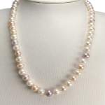 Collier d'occasion or 750 jaune perle de culture - vue 2