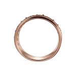 Bague d'occasion or 375 rose diamant - vue 3
