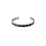 Bracelet de montre SPEEDOMETER Noir et rouge acier - vue 1