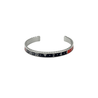 Bracelet de montre SPEEDOMETER Noir et rouge acier