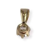 Pendentif d'occasion or 750 jaune diamant - vue 2