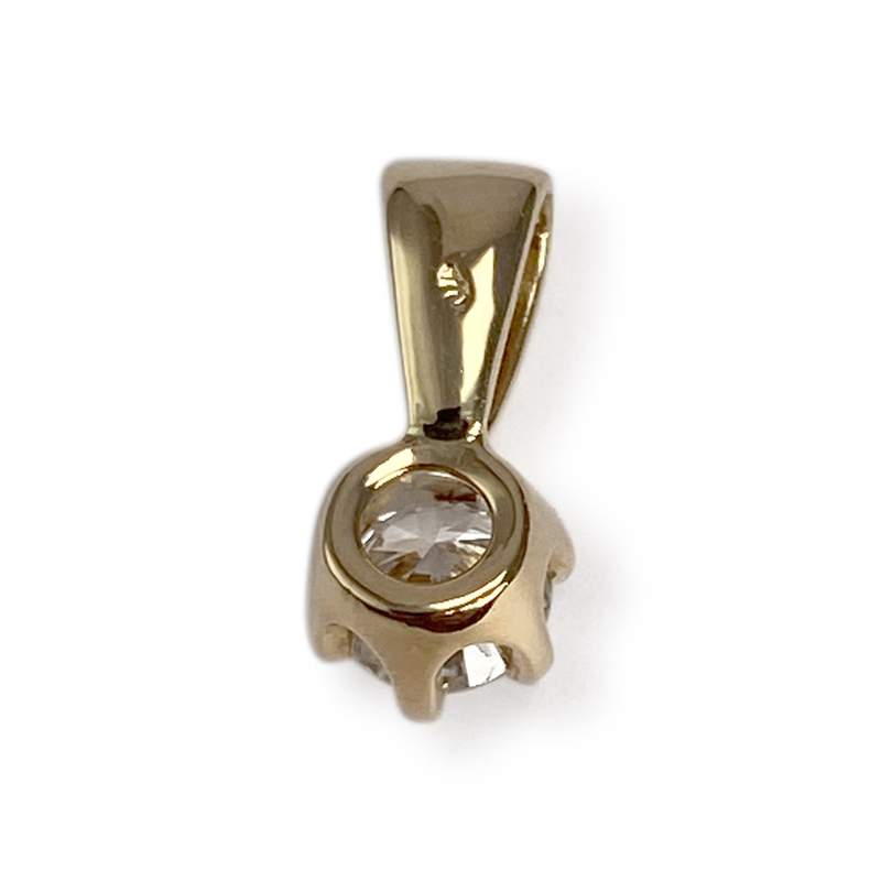 Pendentif d'occasion or 750 jaune diamant - vue 2