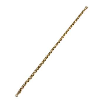 Tweedehands armband van 750 geelgoud met jaseron-schakels