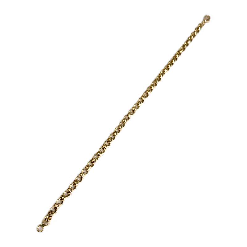 Bracelet d'occasion or 750 jaune maille jaseron - vue 2