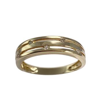 Bague d'occasion or 750 jaune diamant