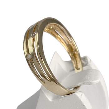 Bague d'occasion or 750 jaune diamant
