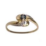 Bague d'occasion or 750 2 tons saphir - vue 1