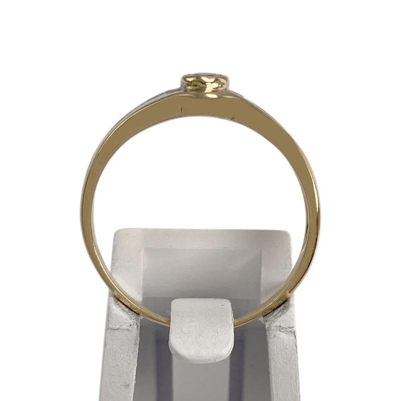 Bague d'occasion or 750 2 tons rubis - vue 3