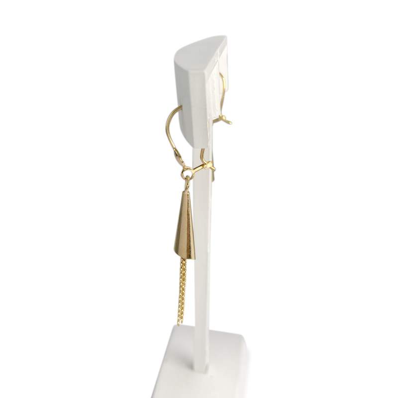 Boucles d'oreilles d'occasion or 750 jaune - vue 2