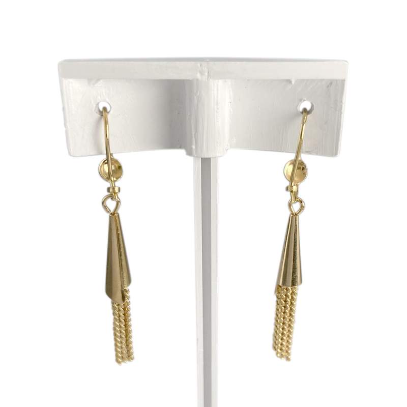 Boucles d'oreilles d'occasion or 750 jaune - vue 3
