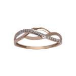 Bague d'occasion 2 ors 375 rose/blanc diamants - vue 1