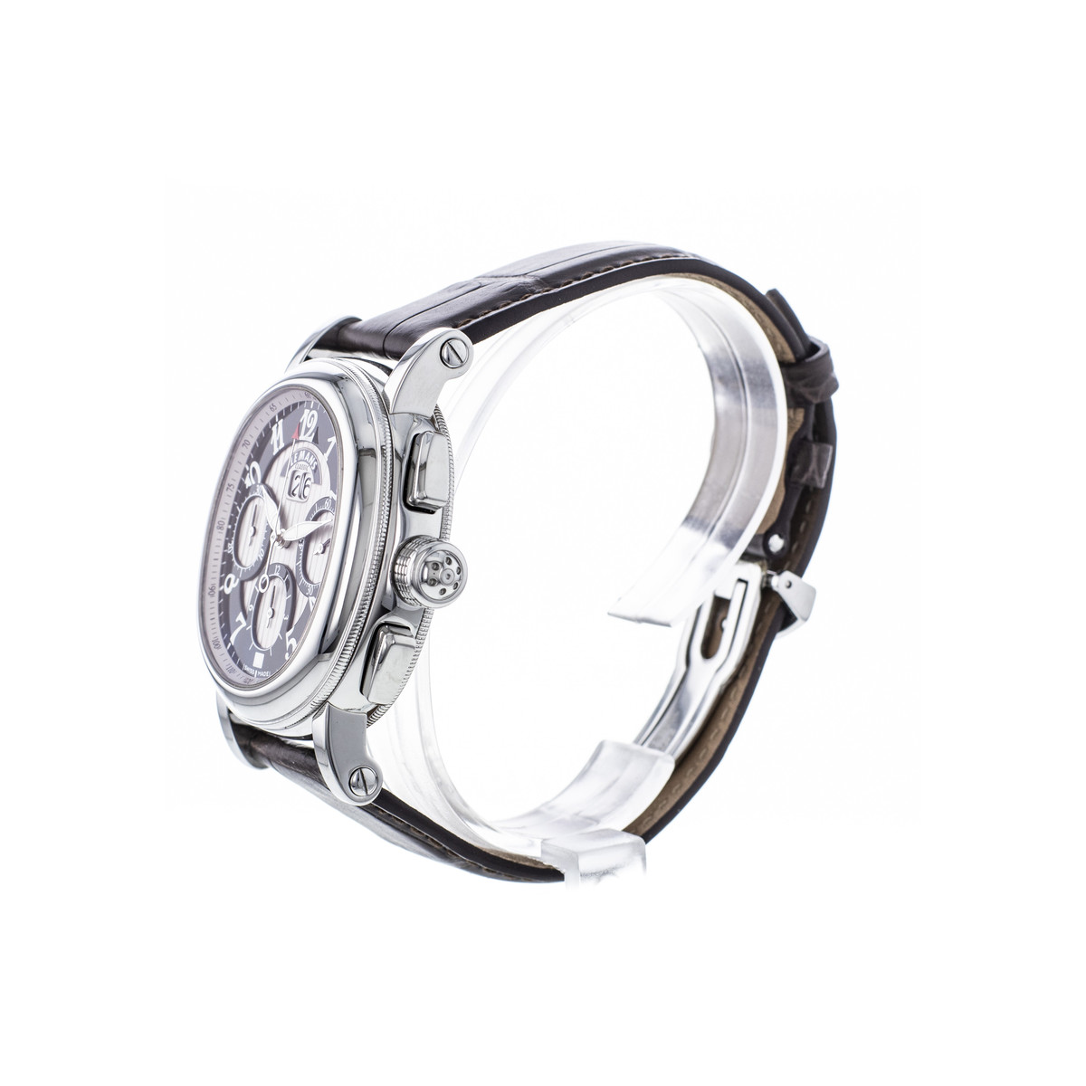Montre d'occasion RICHARD MILLE Le Mans Classic Chronographe homme automatique bracelet cuir cresus - vue D2
