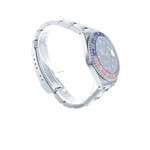 Montre d'occasion ROLEX GMT-Master Pepsi homme mouvement automatique certifié (cosc) bracelet acier - vue 2