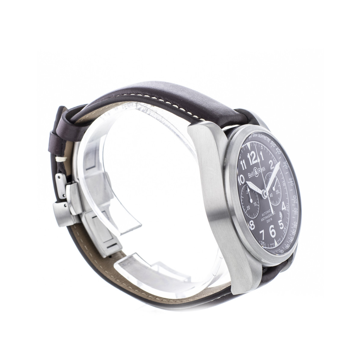 Montre d'occasion BELL & ROSS Vintage 126XL homme automatique bracelet cuir cresus - vue 2