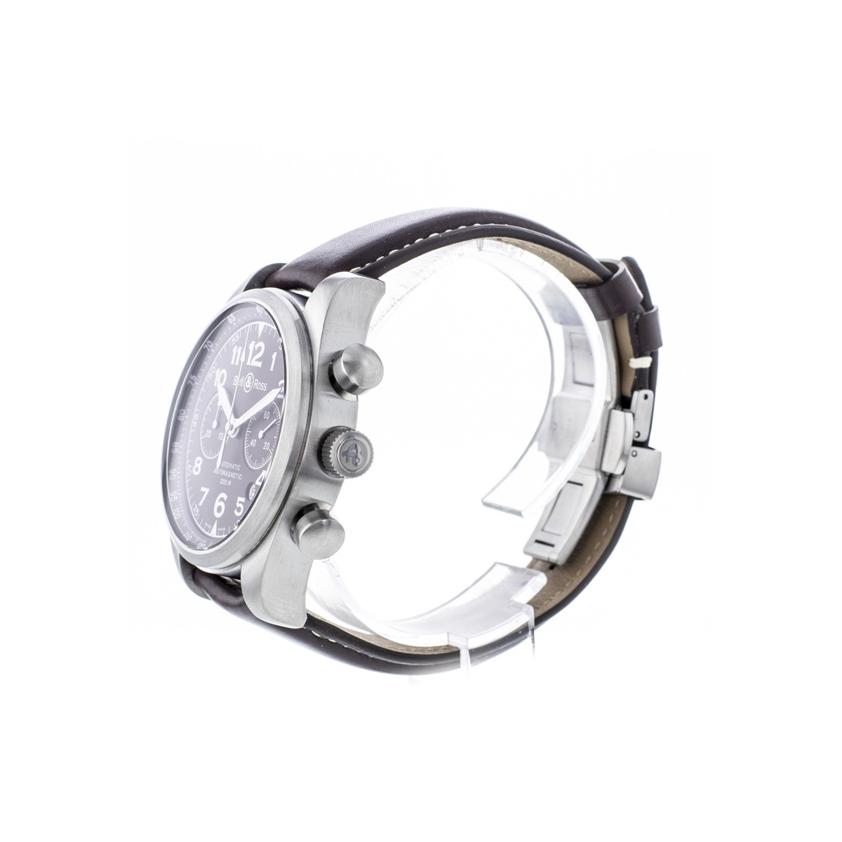 Montre d'occasion BELL & ROSS Vintage 126XL homme automatique bracelet cuir cresus - vue D2