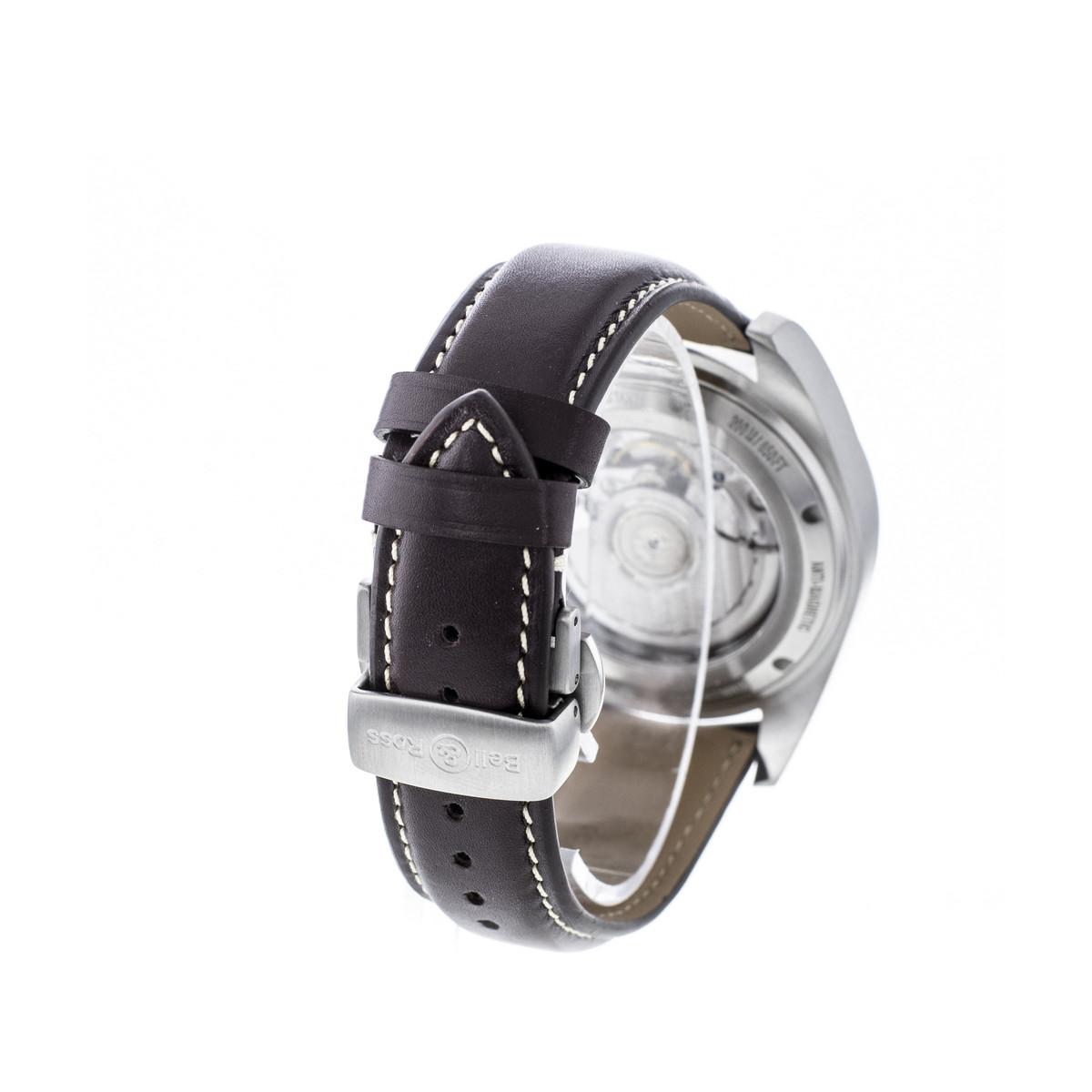 Montre d'occasion BELL & ROSS Vintage 126XL homme automatique bracelet cuir cresus - vue D4