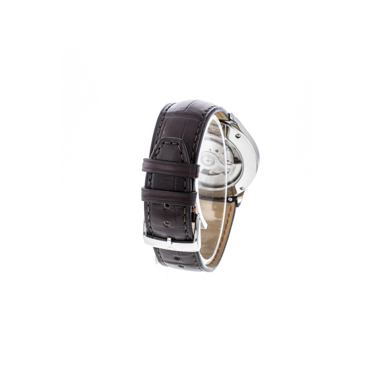 Montre d'occasion BAUME ET MERCIER Clifton Baumatic homme automatique bracelet cuir d'origine - vue D4