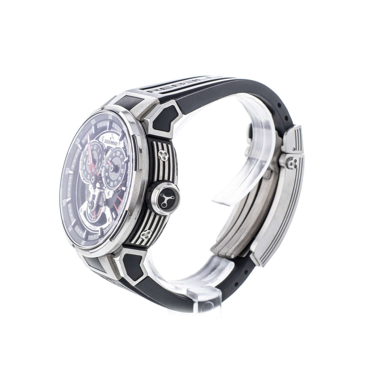 Montre d'occasion REBELLION Predator 2.0 Regulator homme automatique bracelet caoutchouc - vue D2
