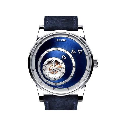 Montre d'occasion TRILOBE Les Matinaux 40.5 mm homme automatique bracelet cuir d'origine