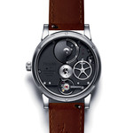 Montre d'occasion TRILOBE Les Matinaux 40.5 mm homme automatique bracelet cuir d'origine - vue D3