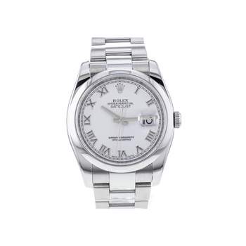 Montre d'occasion ROLEX DateJust homme mouvement automatique certifié (cosc) bracelet acier