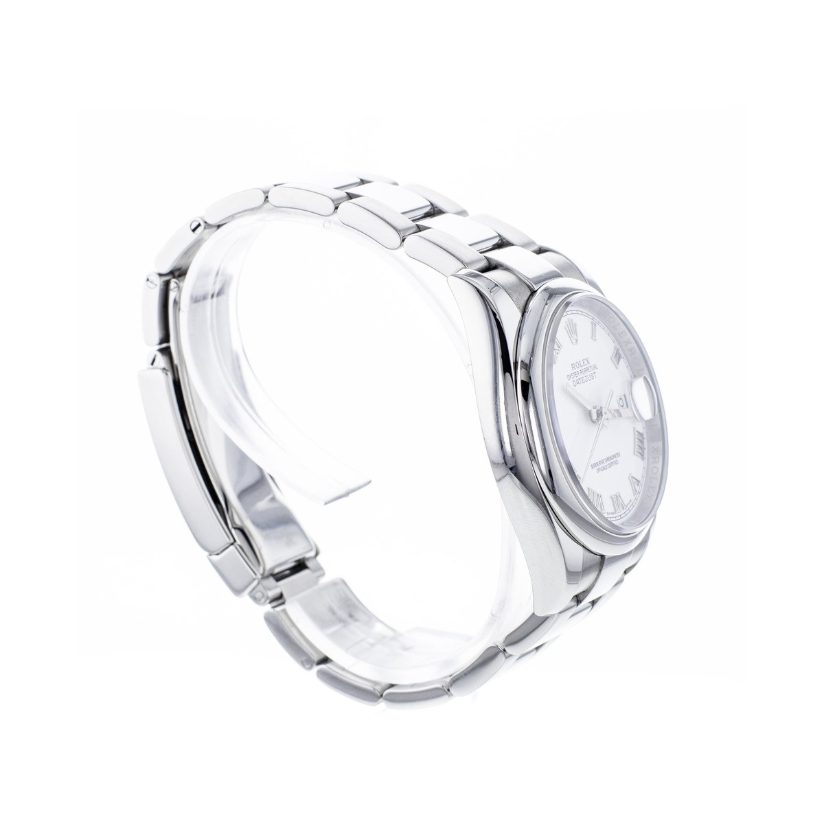 Montre d'occasion ROLEX DateJust homme mouvement automatique certifié (cosc) bracelet acier - vue 2