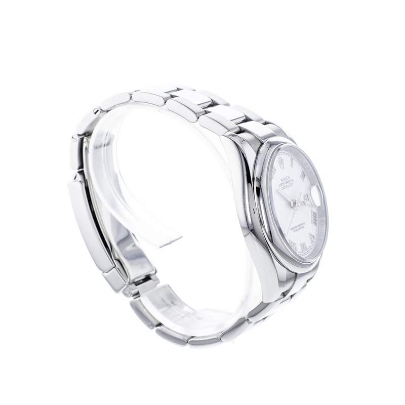 Montre d'occasion ROLEX DateJust homme mouvement automatique certifié (cosc) bracelet acier - vue 2