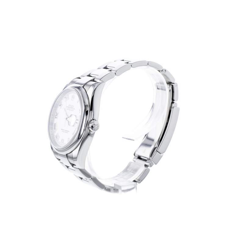 Montre d'occasion ROLEX DateJust homme mouvement automatique certifié (cosc) bracelet acier - vue D2