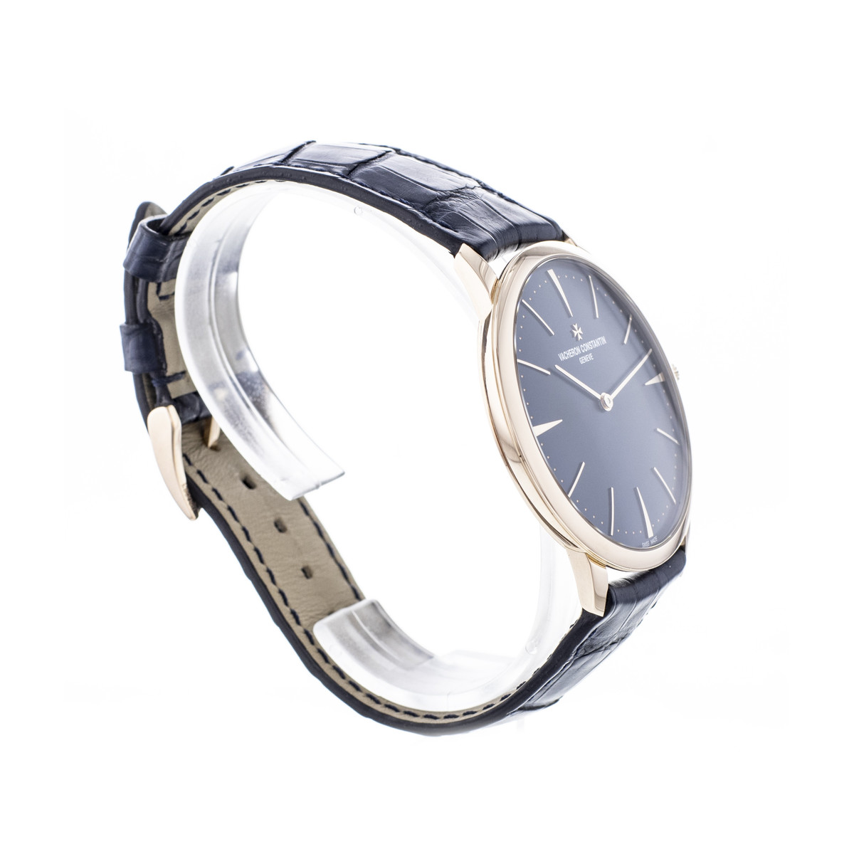 Montre d'occasion VACHERON CONSTANTIN Patrimony homme mécanique bracelet cuir d'origine - vue 2