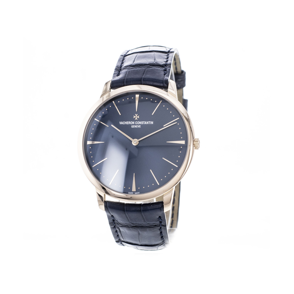 Montre d'occasion VACHERON CONSTANTIN Patrimony homme mécanique bracelet cuir d'origine - vue 4