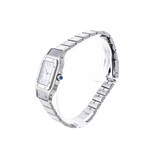 Montre d'occasion CARTIER Santos mixte automatique bracelet acier - vue D2