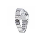 Montre d'occasion CARTIER Santos mixte automatique bracelet acier - vue D4