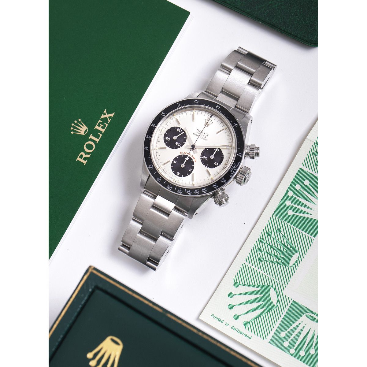 Montre d'occasion ROLEX Cosmograph Daytona 6263 Big Red homme mécanique bracelet acier - vue D3
