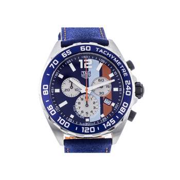 Montre d'occasion TAG HEUER Formula 1 Gulf homme quartz bracelet cuir d'origine