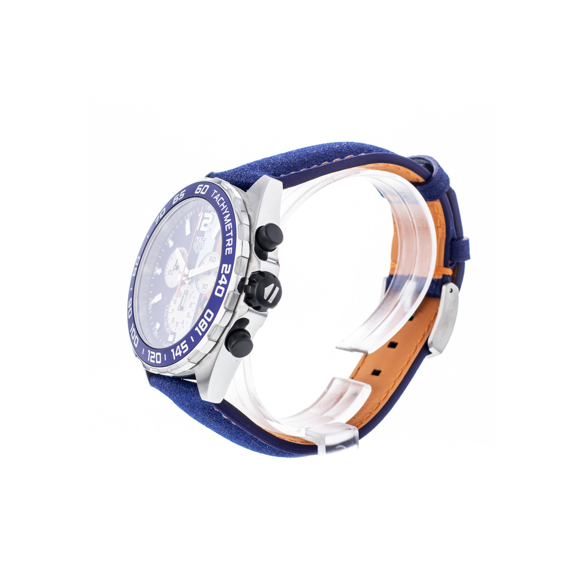 Montre d'occasion TAG HEUER Formula 1 Gulf homme quartz bracelet cuir d'origine - vue D2