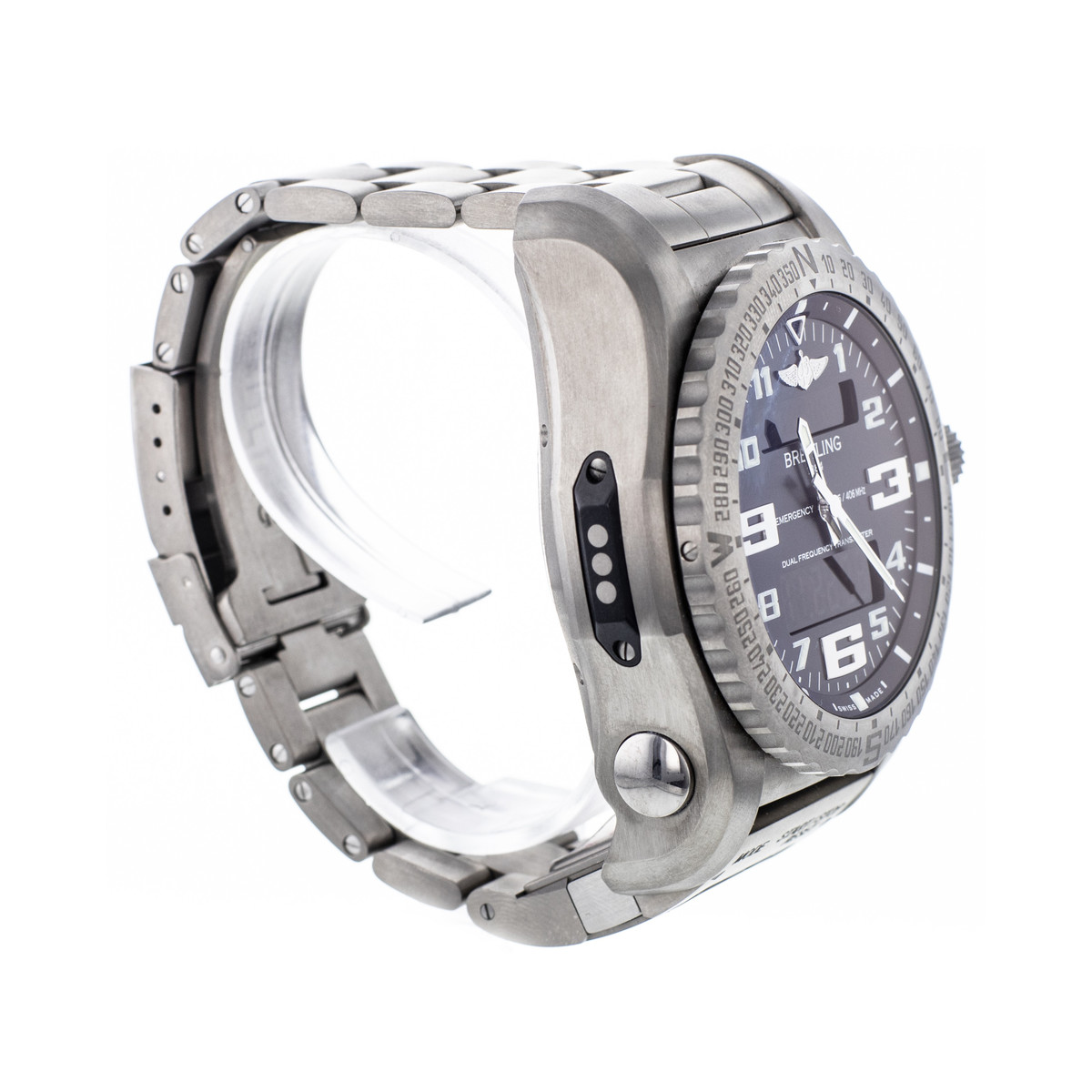 Montre d'occasion BREITLING Emergency II homme quartz bracelet titane - vue 2