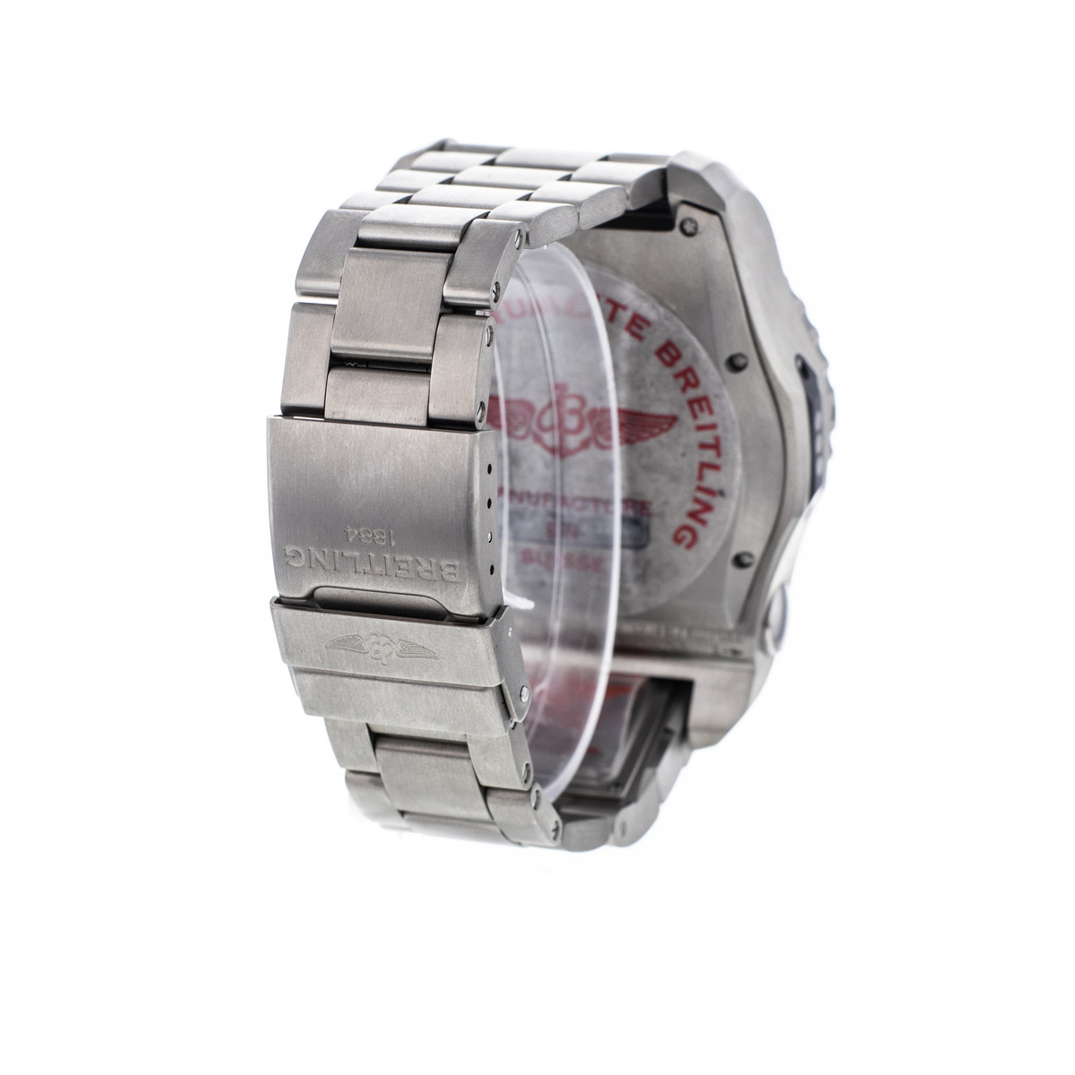 Montre d'occasion BREITLING Emergency II homme quartz bracelet titane - vue D4