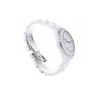 Montre d'occasion CHANEL J12 Blanche Diamants femme automatique bracelet céramique - vue 2