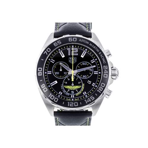 Montre d'occasion TAG HEUER Formula 1 Aston Martin homme quartz bracelet cuir d'origine