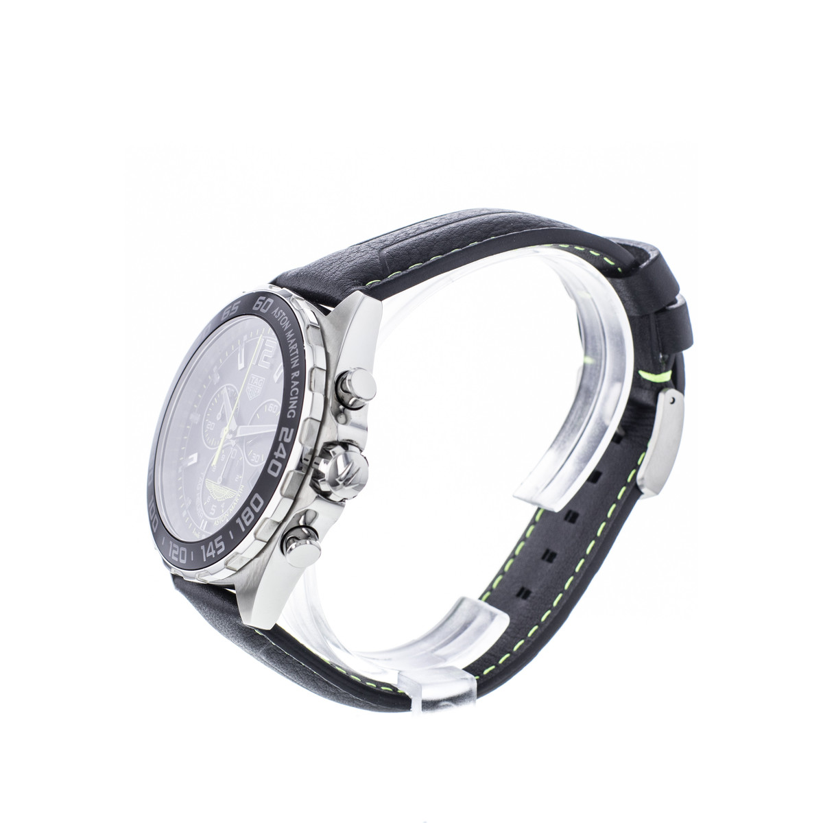 Montre d'occasion TAG HEUER Formula 1 Aston Martin homme quartz bracelet cuir d'origine - vue D2