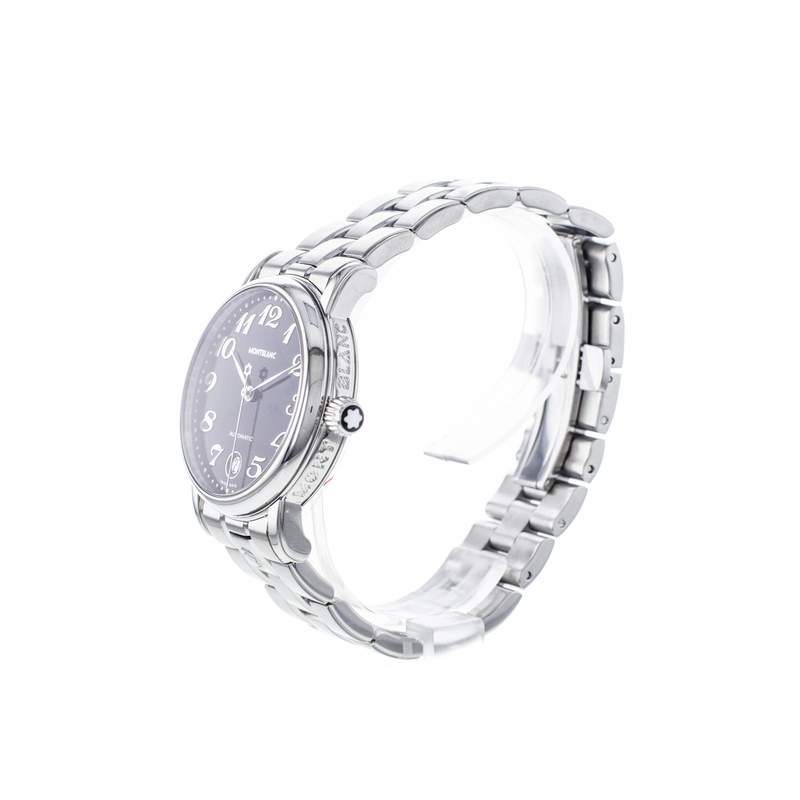 Montre d'occasion MONT BLANC Meisterstück femme automatique bracelet acier - vue D2